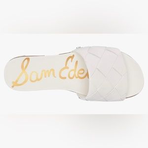 Sam Edelman, Adaley Platform Slide Sandal, White, Size 10